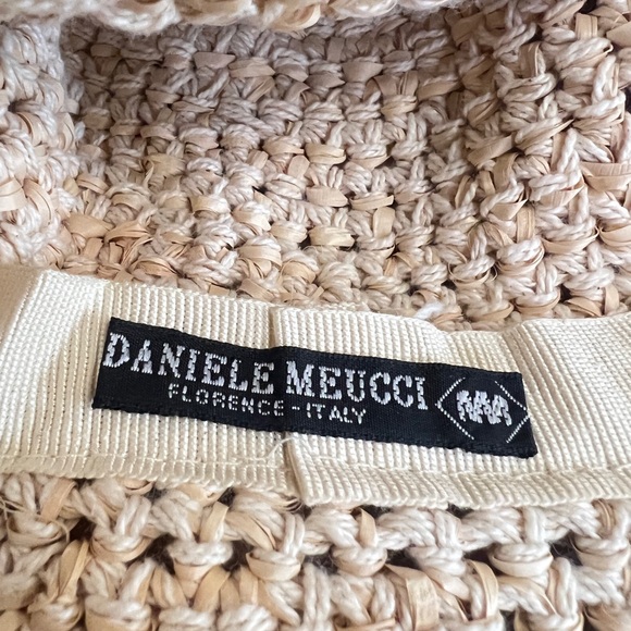 DANIELE MEUCCI Italy Natural Packable Soft Straw Summer Beach Boho Hat - Picture 8 of 10